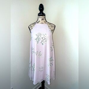 Show Me Your MuMu Lavender Floral Halter Top Dress, Large